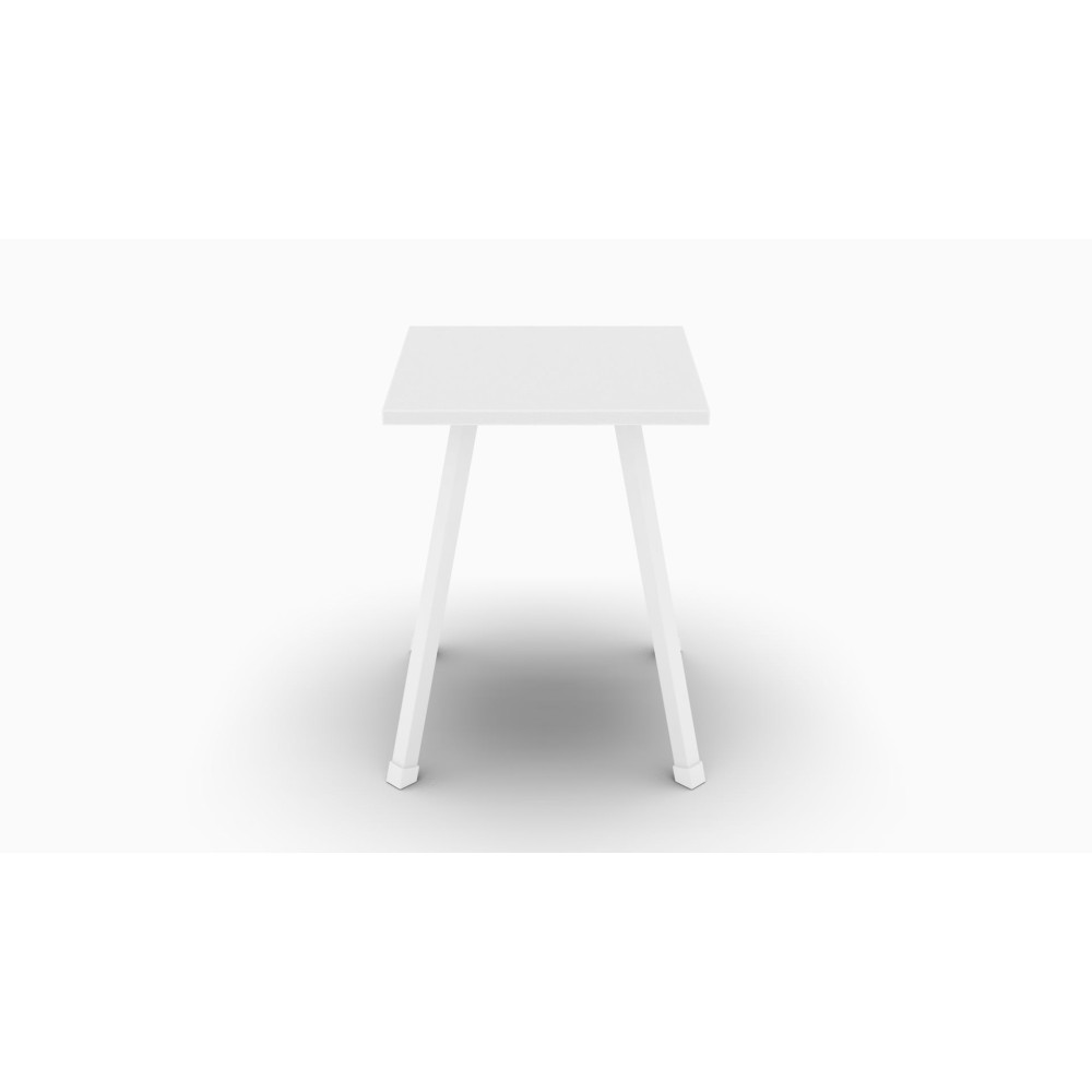 Табурет кухонний Ferrum-decor 430x320x320 Білий метал ДСП Біле 16 мм (FRD-104642)