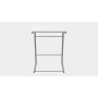 Столик приставной Терри Ferrum-decor 650x440x330 Серый металл ДСП Белое 16 мм (FRD-104662)