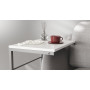 Столик приставной Терри Ferrum-decor 650x440x330 Серый металл ДСП Белое 16 мм (FRD-104662)