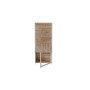 Стол книжка с этажеркой Практик 2 Ferrum-decor 1555x640x990 Белый металл ДСП Дуб Сан-Марино 16 мм (FRD-104633)