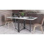Стіл-книга трансформер Оріон 2 Ferrum-decor 750x1520x730 Чорний метал ДСП Біле 16 мм (FRD-104583)