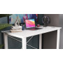 Письменный стол Ferrum-decor Драйв 750x1200x700 Белый металл ДСП Белое 16 мм (FRD-103185)