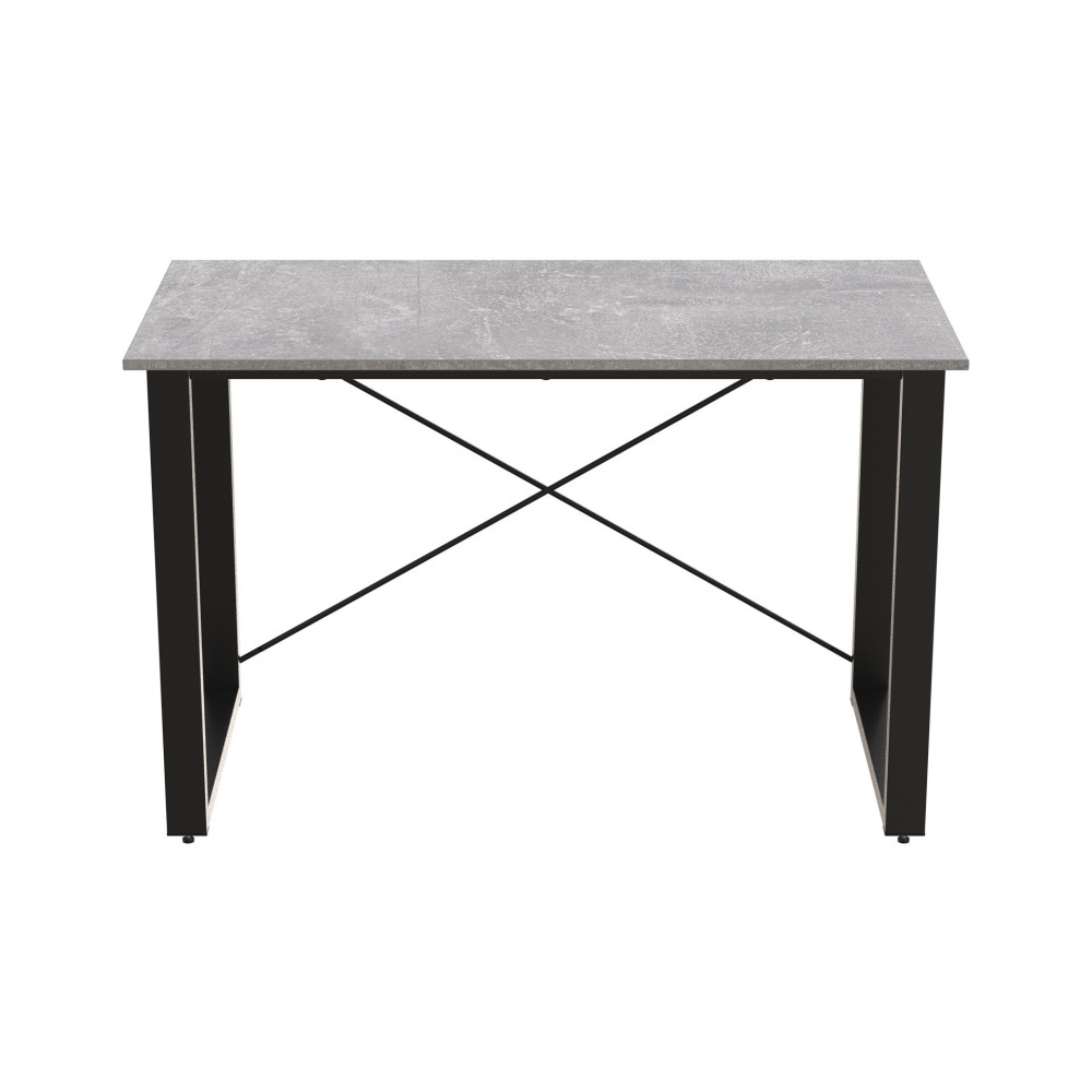 Письменный стол Ferrum-decor Драйв 750x1400x600 Черный металл ДСП Бетон 16 мм (FRD-103135)