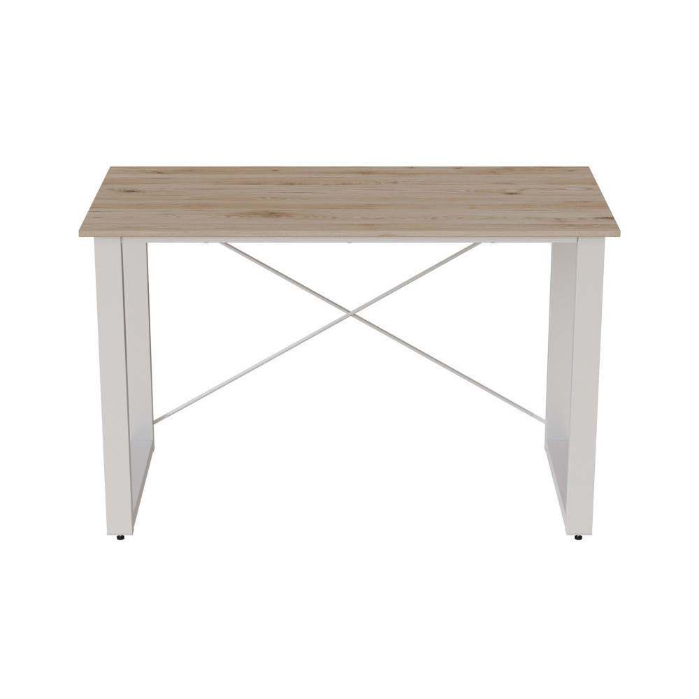 Письменный стол Ferrum-decor Драйв 750x1200x700 Белый металл ДСП Дуб Сан-Марино 32 мм (FRD-103395)