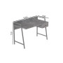 Письменный стол Ferrum-decor Комфорт 750x1000x600 Серый металл ДСП Бетон 32 мм (FRD-103435)