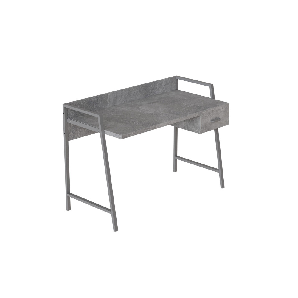 Письменный стол Ferrum-decor Комфорт 750x1000x600 Серый металл ДСП Бетон 32 мм (FRD-103435)