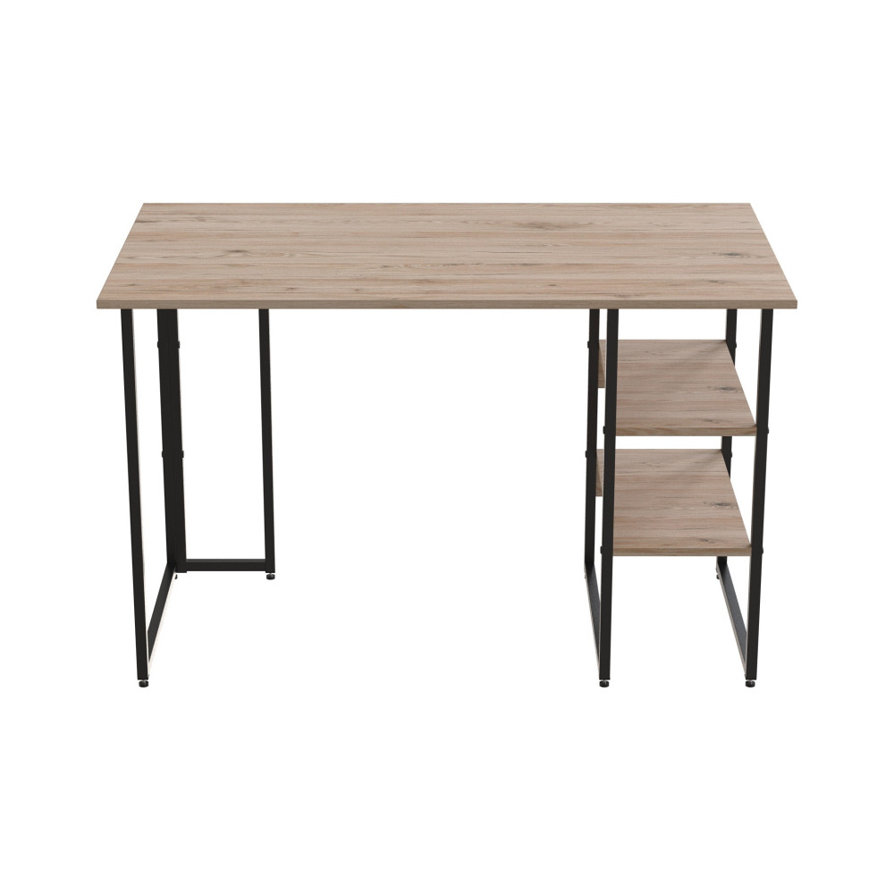 Компьютерный стол Ferrum-decor Кевин 75x120x70 черный ДСП Дуб Сан-Марино 32мм (FRD-103835)