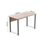 Компьютерный стол Ferrum-decor Курт 75x140x60 черный ДСП Дуб Сан-Марино 32мм (FRD-103925)