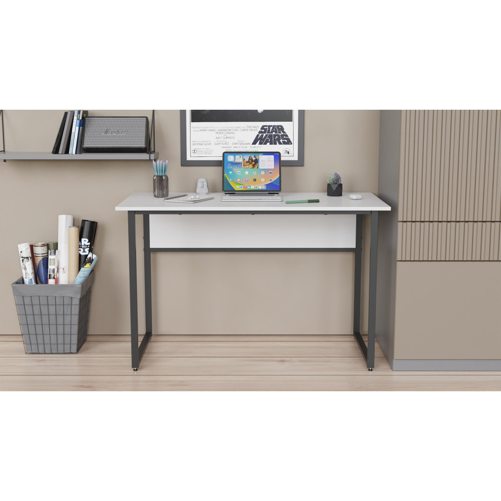 Письменный стол с ящиками Ferrum-decor Оскар 750x1400x600 металл Черный ДСП Дуб Сан-Марино 16 мм (FRD-103235)