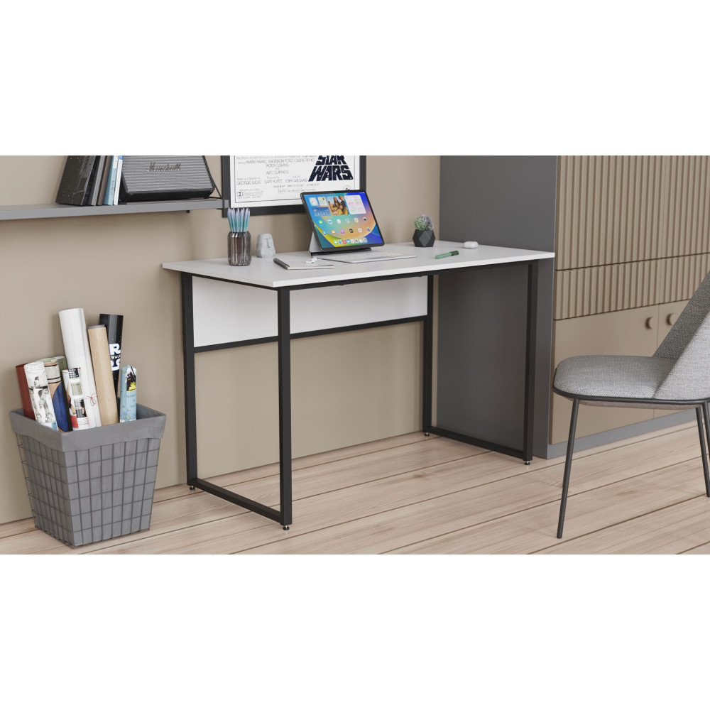 Письменный стол с ящиками Ferrum-decor Оскар 750x1400x600 металл Черный ДСП Дуб Сан-Марино 16 мм (FRD-103235)