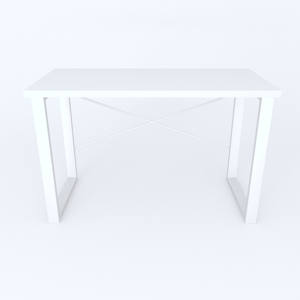 Письменный стол Ferrum-decor Драйв 750x1400x700 Белый металл ДСП Белое 32 мм (FRD-103415)