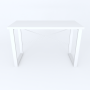Письменный стол Ferrum-decor Драйв 750x1400x700 Белый металл ДСП Белое 32 мм (FRD-103415)