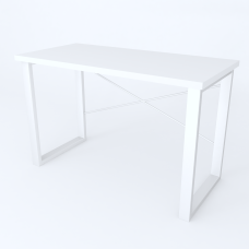 Письмовий стіл Ferrum-decor Драйв 750x1400x700 Білий метал ДСП Біле 32 мм (FRD-103415)