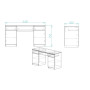 Стол компьютерный Вито 2 Ferrum-decor 750x1400x500 ДСП Бетон 16 мм (FRD-104835)