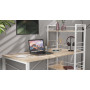 Письменный стол Ferrum-decor Серии Конект c этажеркой 75x120x60 белый ДСП Дуб Сан-Марино 16мм (FRD-104226)