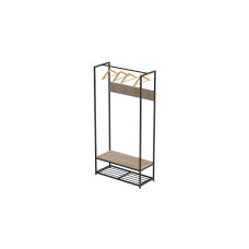 Вешалка напольная модульная Ferrum-decor Трелис 13 180x90x38 черный ДСП Дуб Сан-Марино 16мм (FRD-104326)