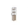 Этажерка 3/34 Ferrum-decor Серии Конект с тумбой 144x34x28 Серый ДСП Сан-Марино (FRD-104436)