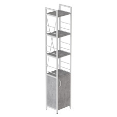Етажерка 4/34 Ferrum-decor Серії Конект із тумбою 179x34x28 Білий ДСП Бетон (FRD-104476)