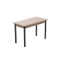 Стол кухонный Ferrum-decor Бенита 75x120x70 Черный ДСП Сан-Марино 16мм (FRD-105646)
