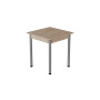 Стіл кухонний Ferrum-decor Агата 75x80x80 Сірий ДСП Сан-Марино 16мм (FRD-105636)