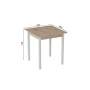 Стол кухонный Ferrum-decor Диего 75x90x90 Белый ДСП Сан-Марино 16мм (FRD-105656)