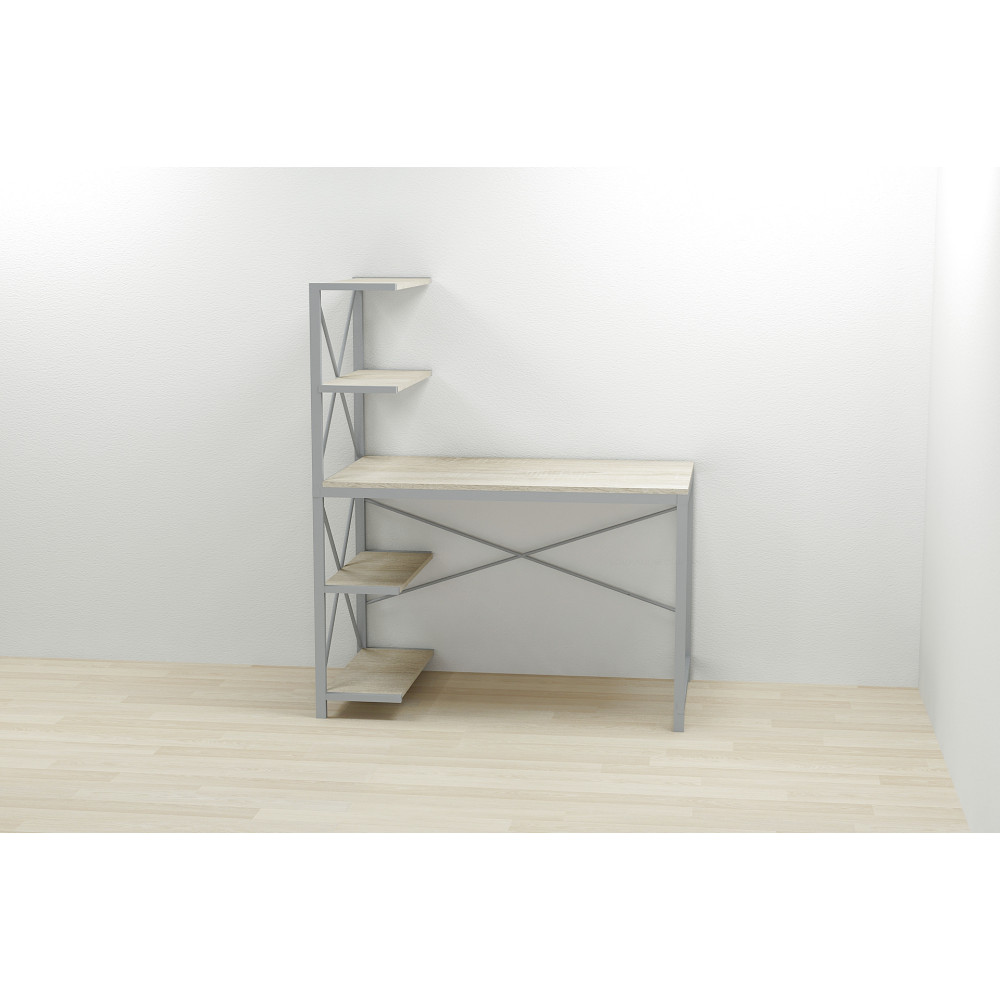 Компьютерный стол Ferrum-decor Джек 75x120x60 Серый ДСП Сонома (FRD-104396)