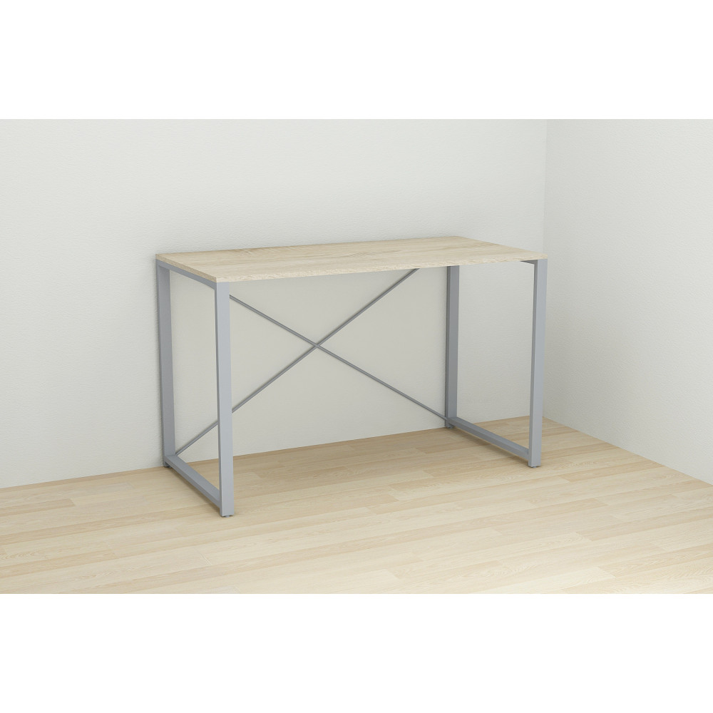 Письменный стол Ferrum-decor Серии Конект 75x120x600 серый ДСП Дуб Сонома 16мм (FRD-104216)