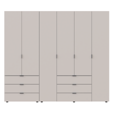 Комплект шаф для одягу Doros Гелар (2 шт.) 232,5х49,5х203,4 см Кашемір (DRS-011240)