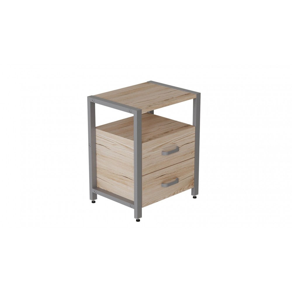 Тумба універсальна Ferrum-decor Вів'єн 2/2 50x41x40 сірий ДСП Дуб Сан-Марино 16мм (FRD-104167)
