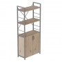 Этажерка 3/60 Ferrum-decor Серии Конект с тумбой 144x60x28 Серый ДСП Сан-Марино (FRD-104457)