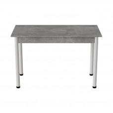 Стол кухонный Ferrum-decor Бенита 75x120x70 Белый ДСП Бетон16мм (FRD-105567)
