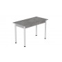 Стіл кухонний Ferrum-decor Беніта 75x120x70 Білий ДСП Бетон16мм (FRD-105567)