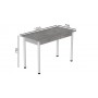 Стіл кухонний Ferrum-decor Беніта 75x120x70 Білий ДСП Бетон16мм (FRD-105567)