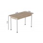 Стол кухонный Ferrum-decor Бенита 75x120x80 Белый ДСП Сан-Марино 16мм (FRD-105647)
