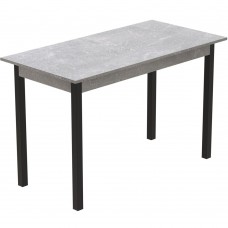 Стол кухонный Ferrum-decor Марио 75x120x70 Черный ДСП Бетон 16мм (FRD-105587)