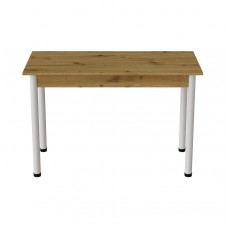 Стол кухонный Ferrum-decor Бенита 75x120x60 Белый ДСП Дуб Артизан 16мм (FRD-105687)