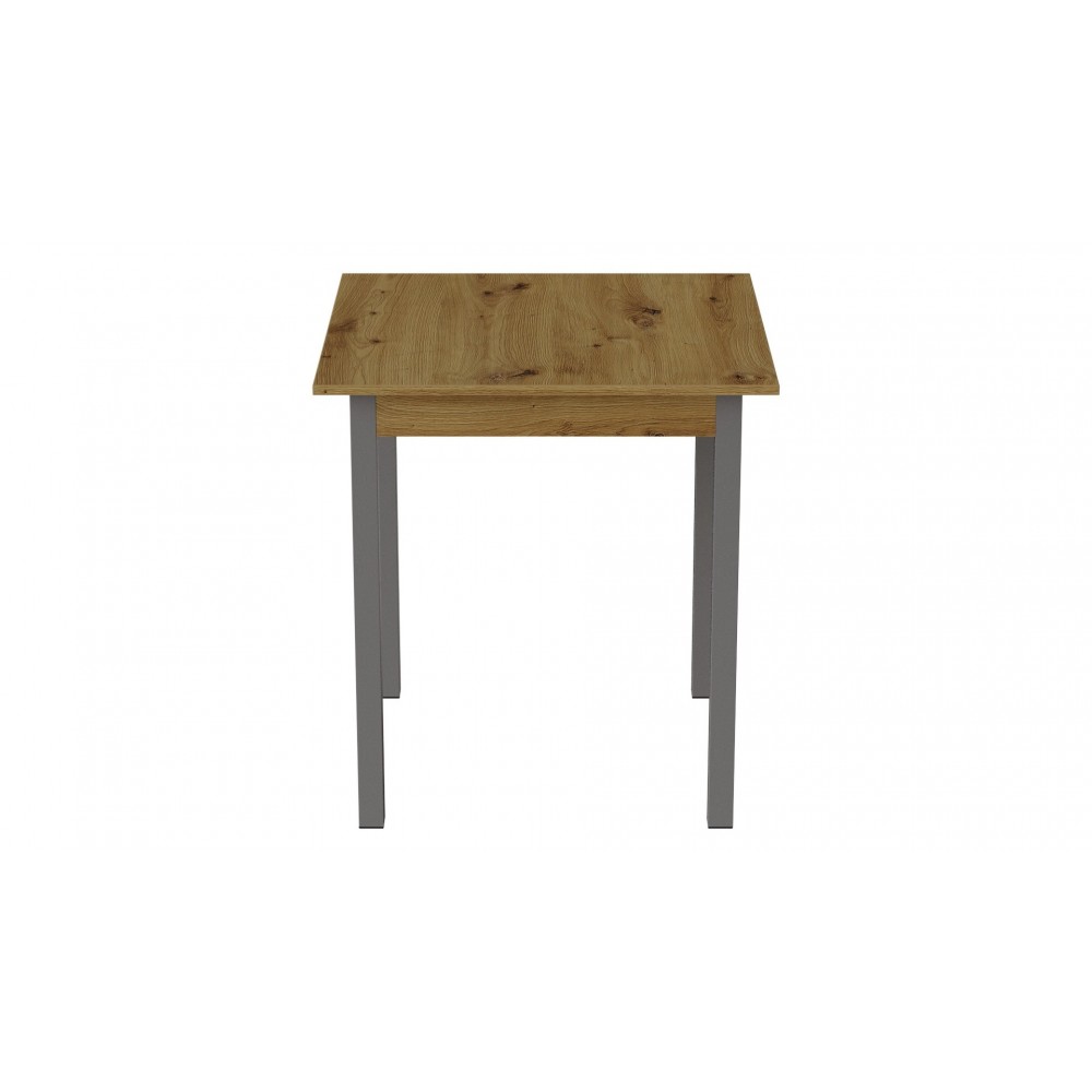 Стіл кухонний Ferrum-decor Дієго 75x70x70 Сірий ДСП Дуб Артизан 16мм (FRD-105707)