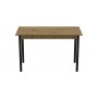 Стіл кухонний Ferrum-decor Маріо 75x120x60 Чорний ДСП Дуб Артизан 16мм (FRD-105727)