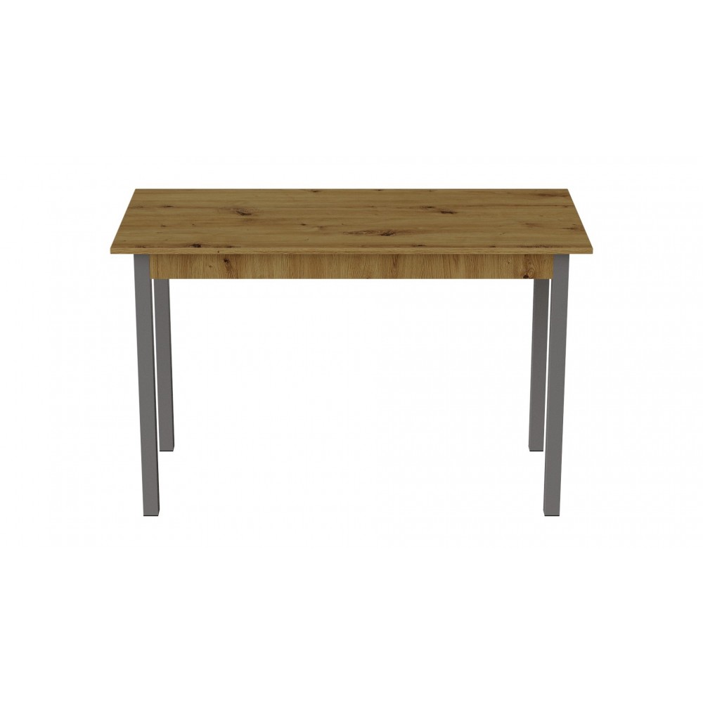 Стіл кухонний Ferrum-decor Маріо 75x120x80 Сірий ДСП Дуб Артизан 16мм (FRD-105737)