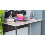 Стол письменный Майк Ferrum-decor 75x140x70 Черный металл ДСП Бетон 16 мм (FRD-106537)