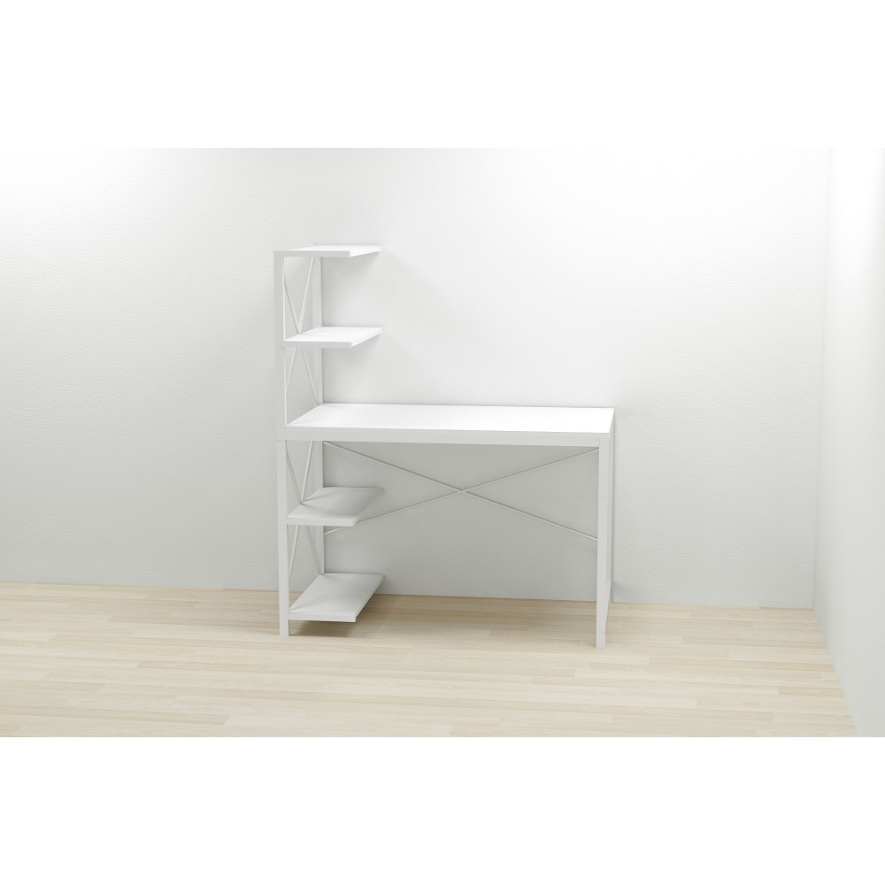 Компьютерный стол Ferrum-decor Джек 75x140x60 Белый ДСП Белое (FRD-104407)