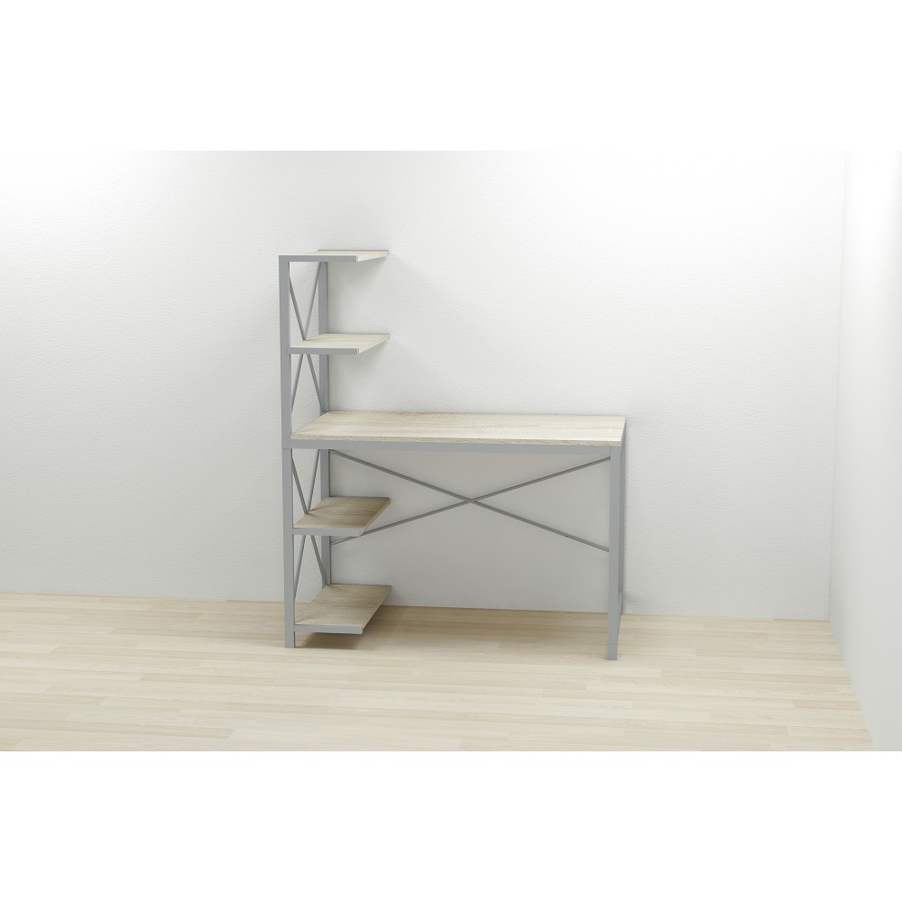Компьютерный стол Ferrum-decor Джек 75x140x60 Серый ДСП Сонома (FRD-104417)