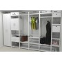 Шкаф Гардероб Уни секция 7 серии Конект Ferrum-decor 220x60x50см Белый металл ДСП Белый 16 мм (FRD-104567)