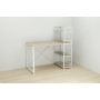 Письменный стол Ferrum-decor Серии Конект c этажеркой 75x120x600 белый ДСП Дуб Сонома 16мм (FRD-104227)