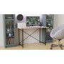 Стол письменный Line Лайт Ferrum-decor 750x1200x600 Черный металл ДСП Дуб Сан-Марино 16 мм (FRD-104858)