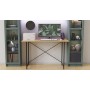 Стол письменный Line Лайт Ferrum-decor 750x1000x600 Черный металл ДСП Дуб Артизан 16 мм (FRD-104848)