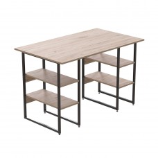 Компьютерный стол Ferrum-decor Карэн 75x140x60 черный ДСП Дуб Сан-Марино 16мм (FRD-102053)