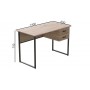 Компьютерный стол Ferrum-decor Дакота 75x140x60 серый ДСП Сан-Марино 16мм (FRD-102323)