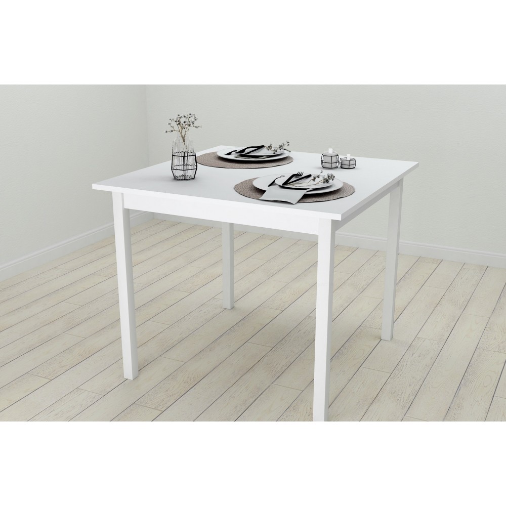 Стол кухонный Ferrum-decor Диего 75x90x90 Белый ДСП Белое 16мм (FRD-106311)