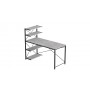 Компьютерный стол Ferrum-decor Джек 75x140x70 Черный ДСП Бетон (FRD-105322)
